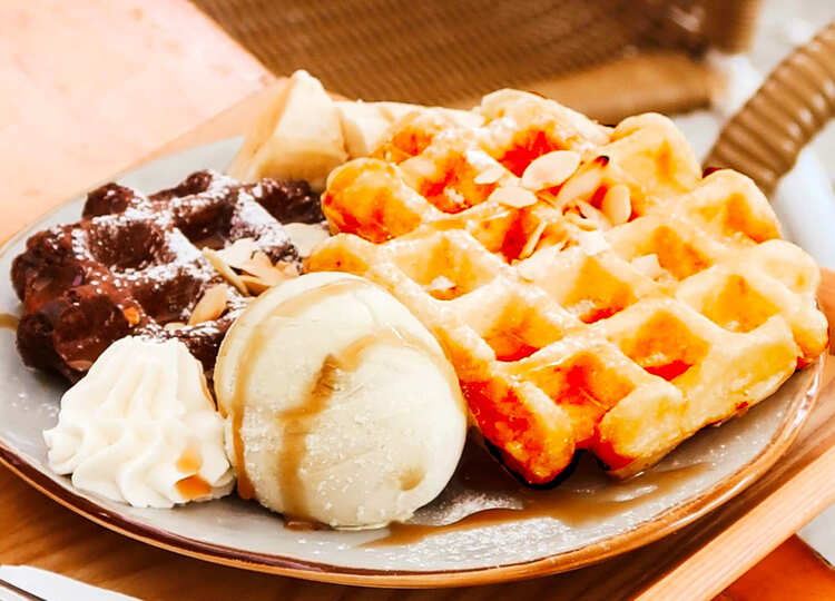 Gaufres de Liège à la farine de châtaignes